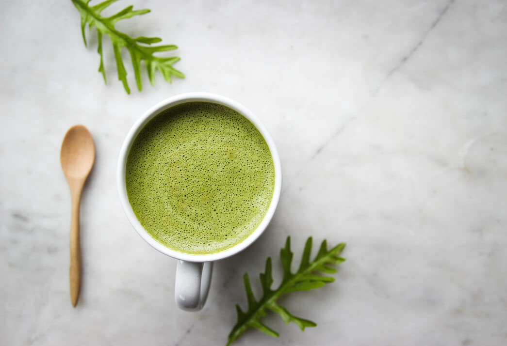 Green tea aerial view - a key ST. TROPICA hair superfood